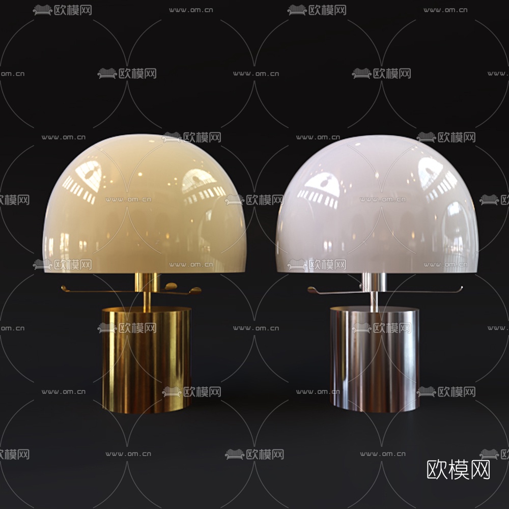 现代台灯免费3d模型下载（渲染图1）