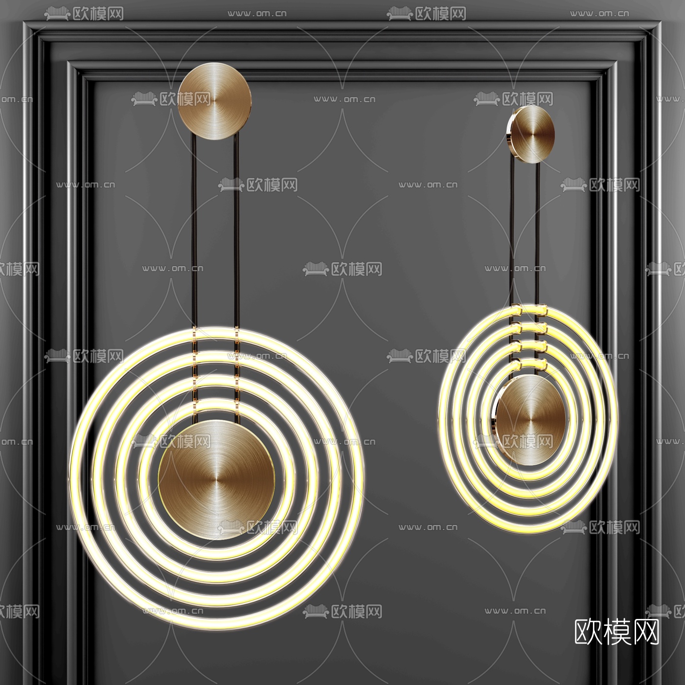 现代轻奢壁灯3d模型下载