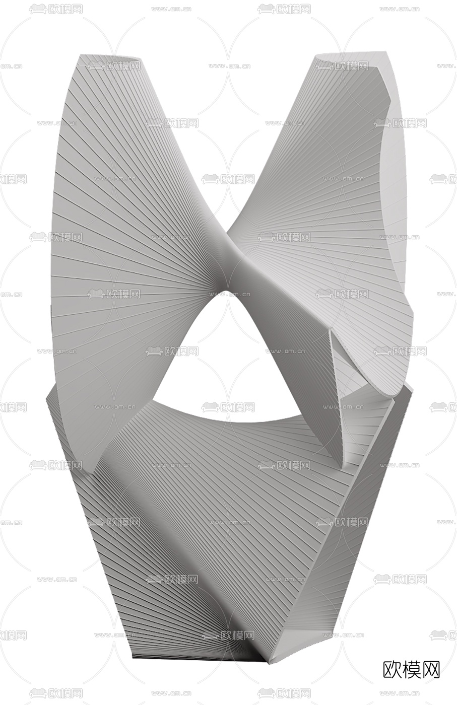 现代艺术品雕塑摆件3d模型下载（渲染图1）