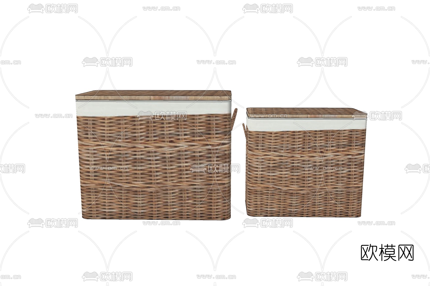 现代竹篮免费su模型下载