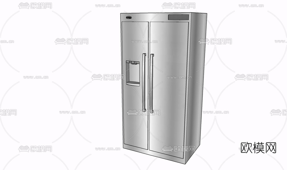 现代冰箱免费su模型下载