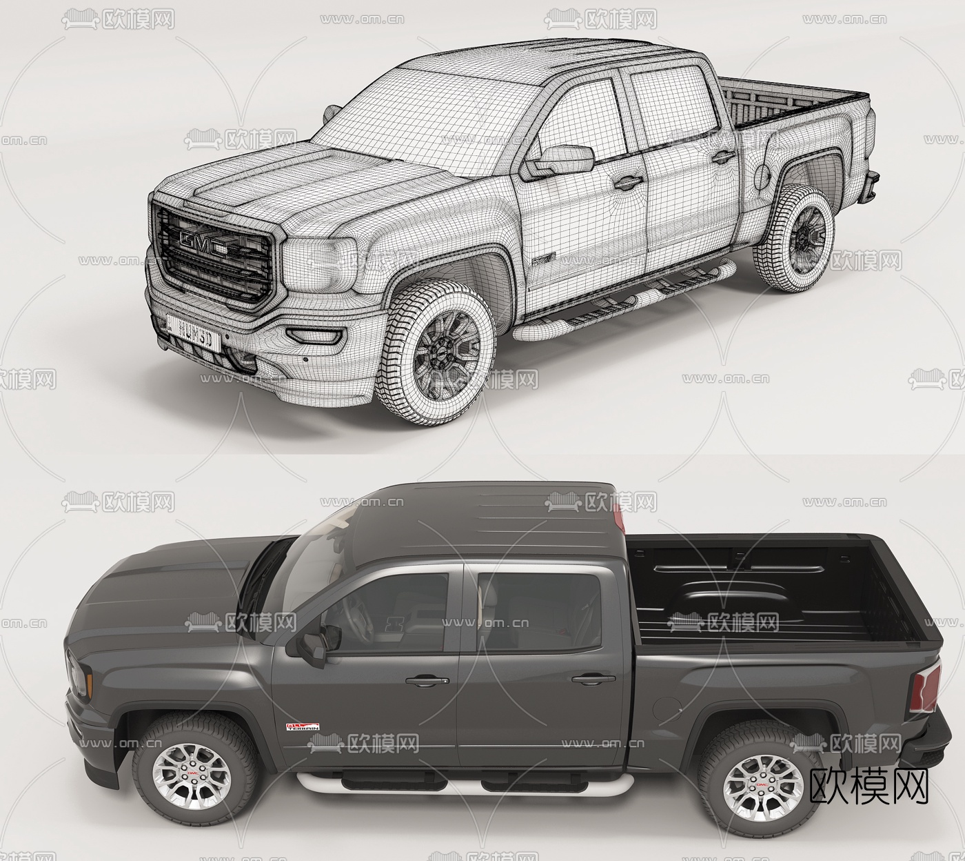 现代GMC皮卡汽车3d模型