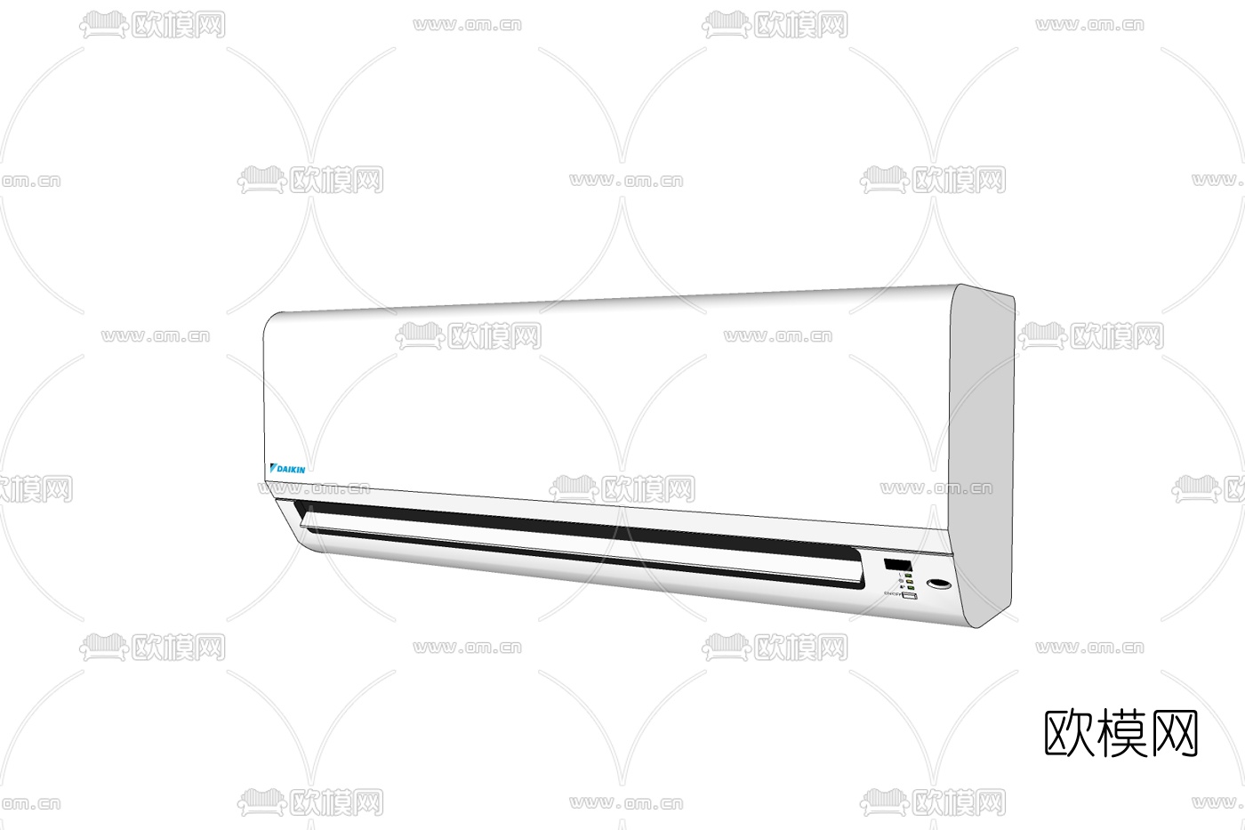 现代挂式空调免费su模型下载