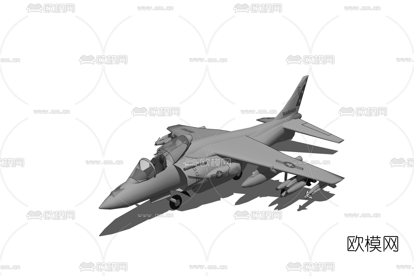 现代军用战斗机免费su模型下载