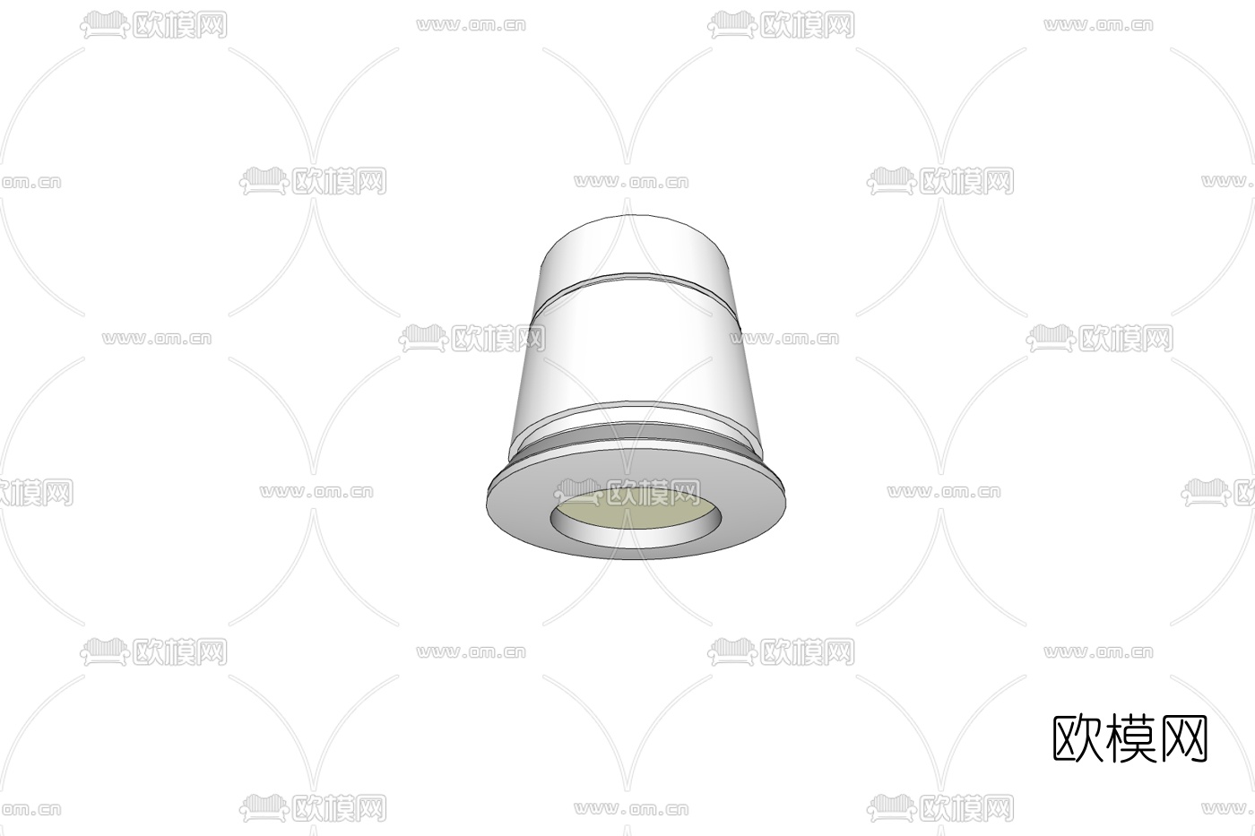现代筒灯免费su模型
