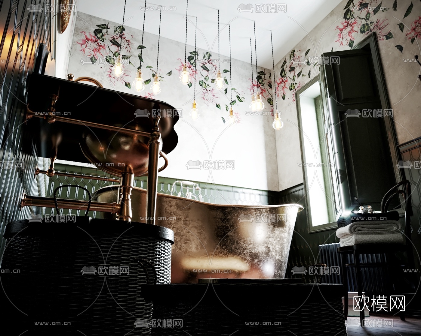 新古典浴室3d模型下载（渲染图4）