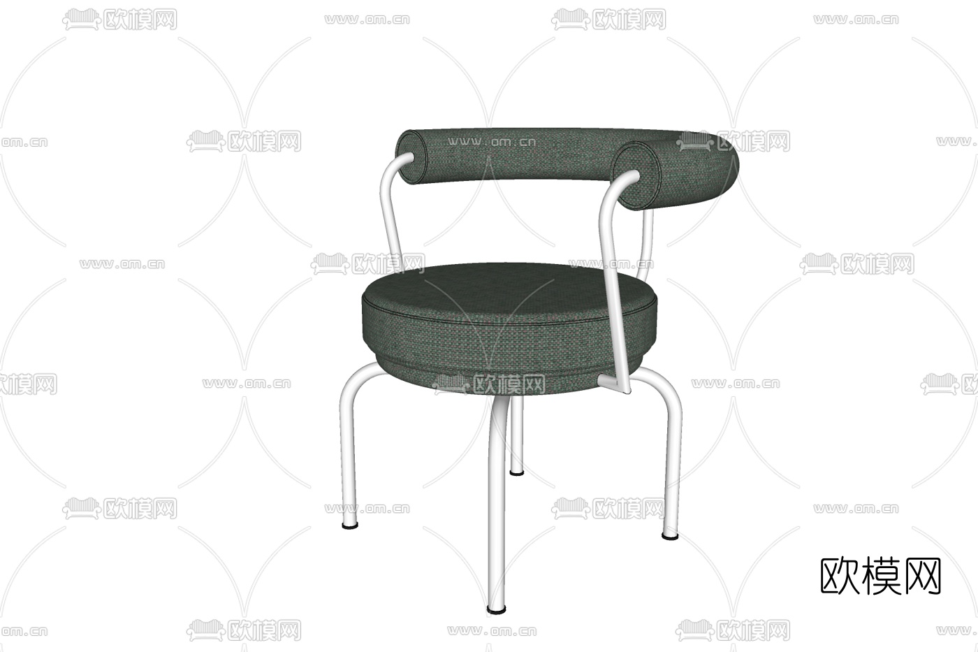 现代布艺休闲椅免费su模型下载