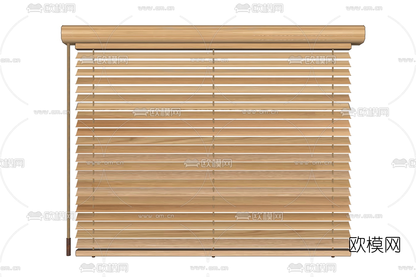 现代百叶窗窗帘免费su模型下载