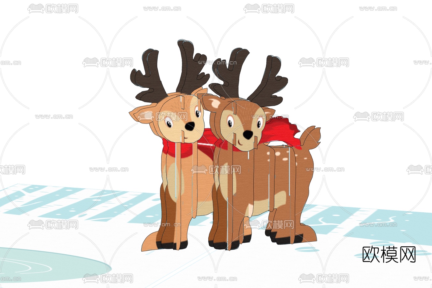 北欧装饰摆件免费su模型下载