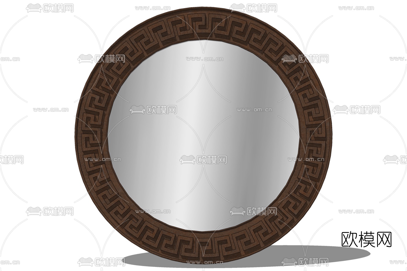 新中式镜子免费su模型下载
