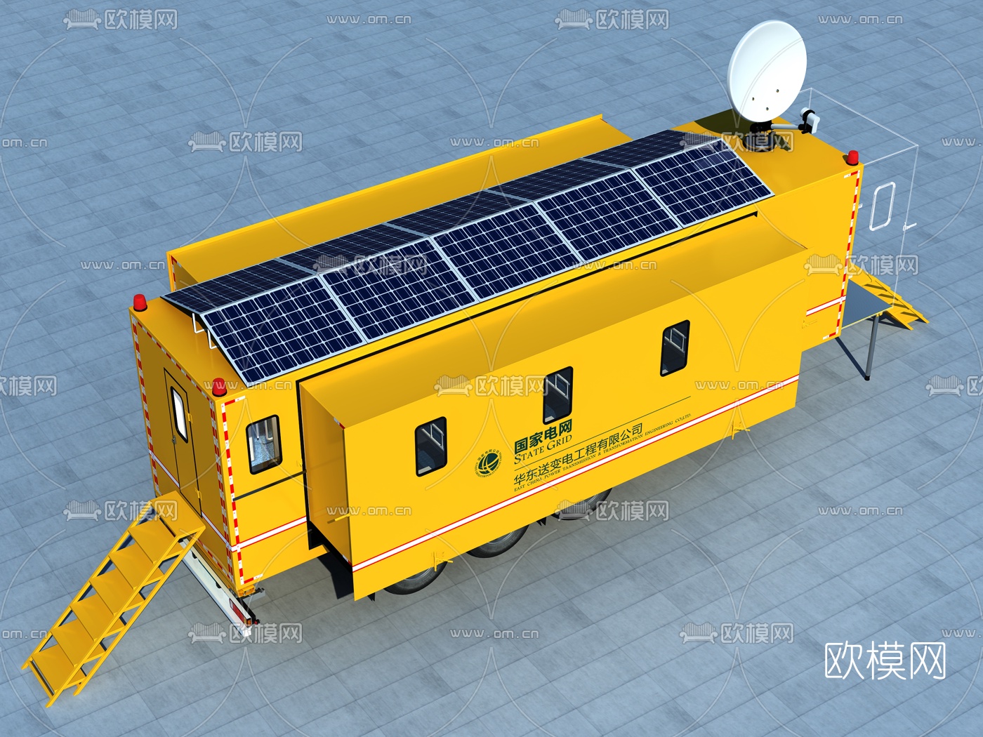 工业风宿营车3d模型