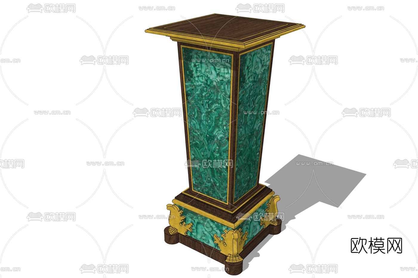 中式柱子免费su模型下载