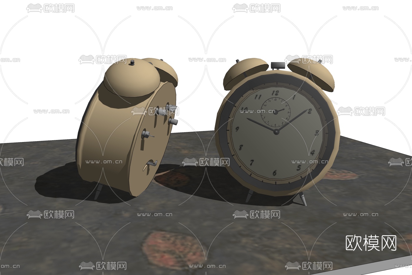 现代闹钟免费su模型下载