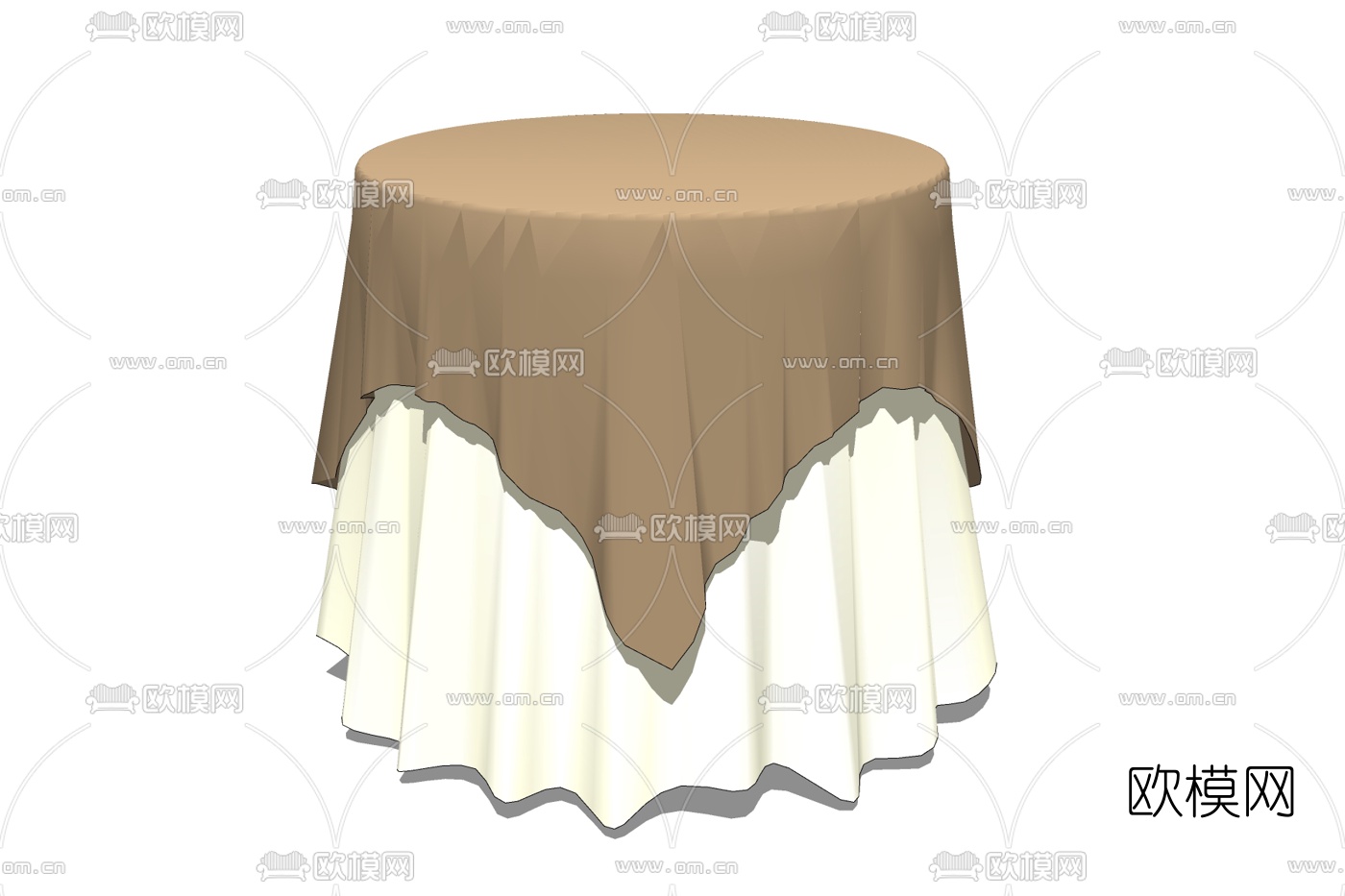 现代宴会桌免费su模型下载