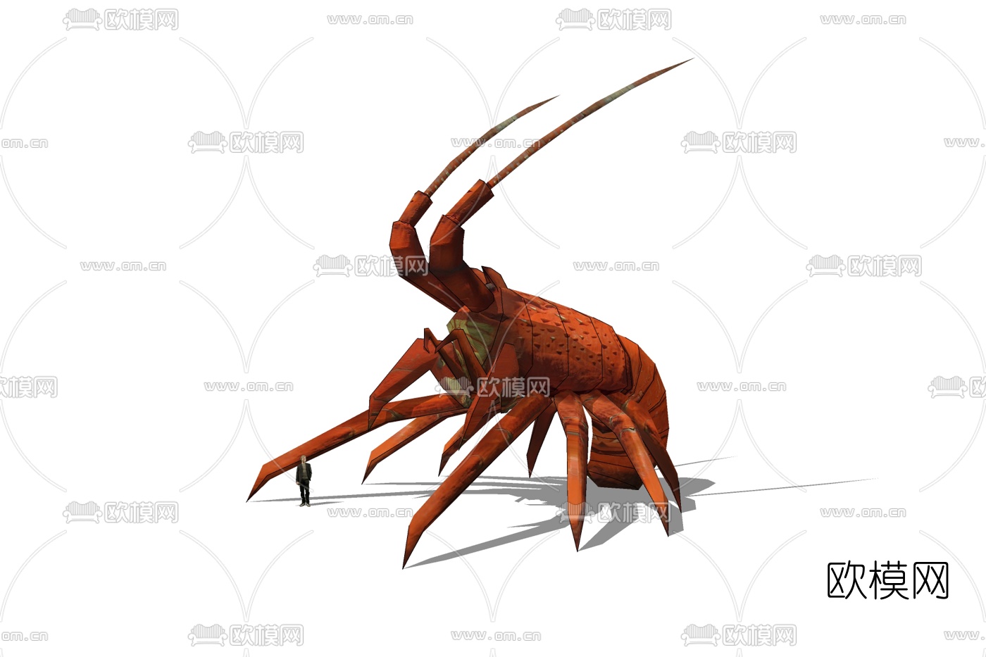 现代龙虾免费su模型下载