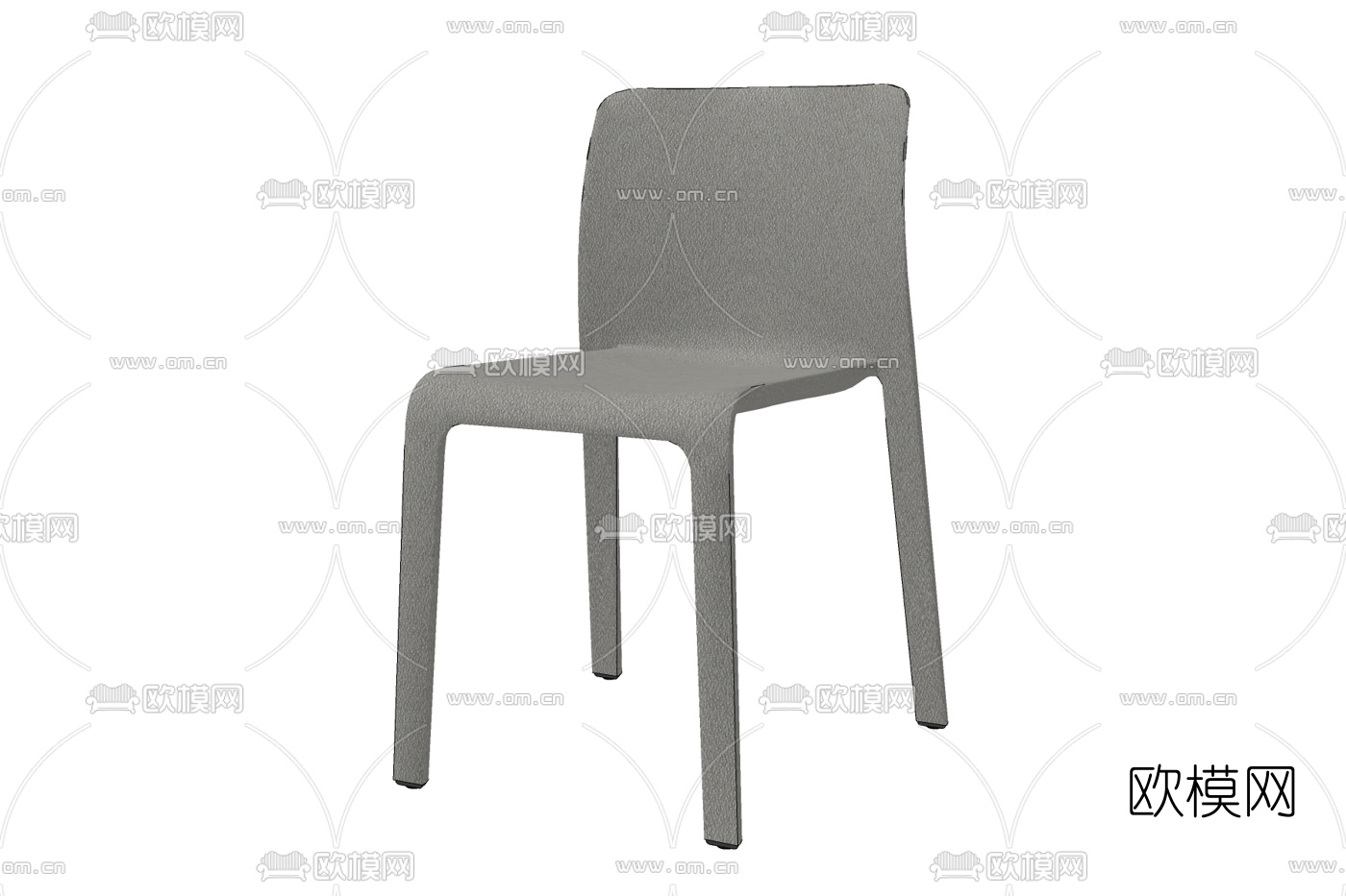 现代塑料单椅免费su模型下载