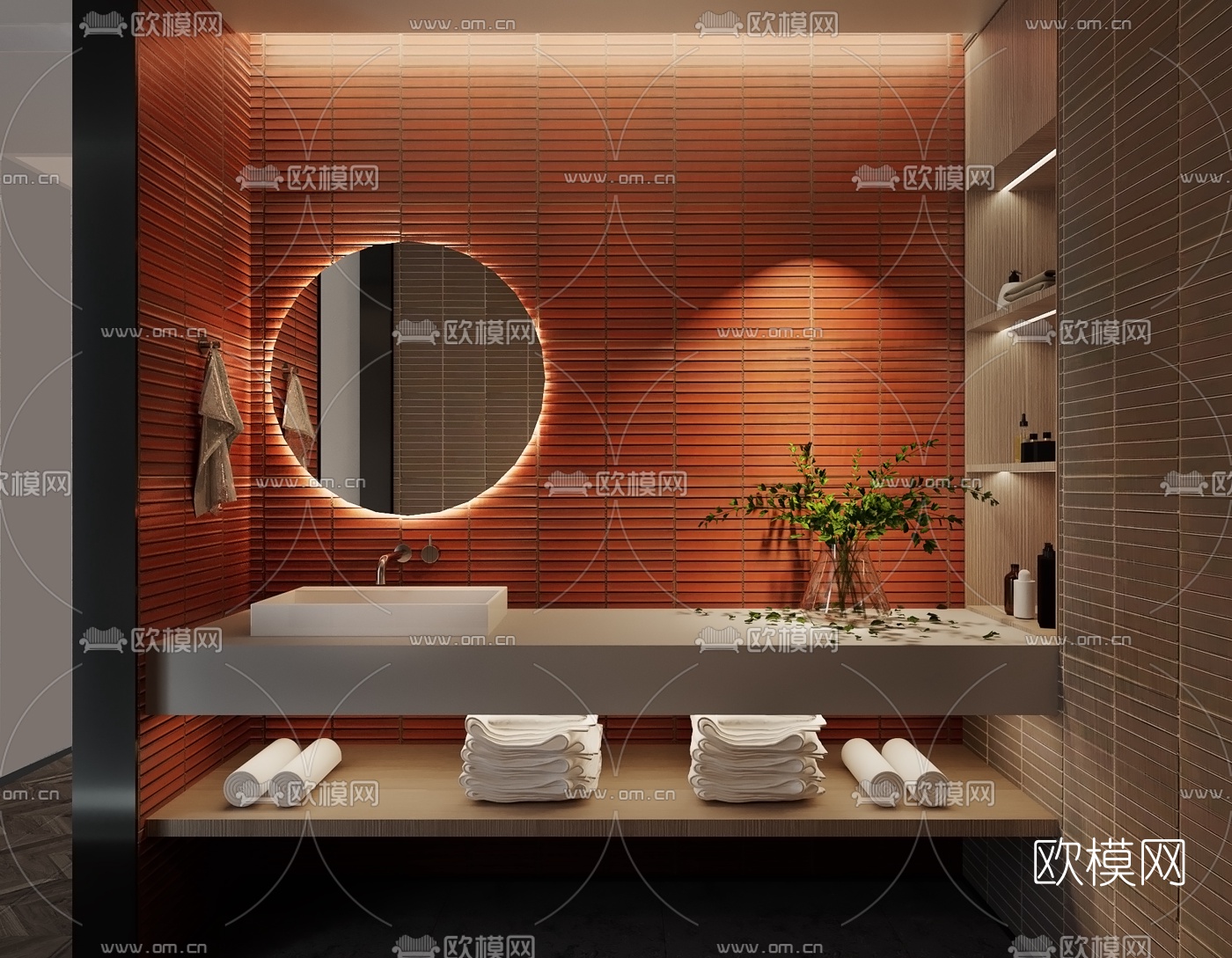现代卫生间3d模型