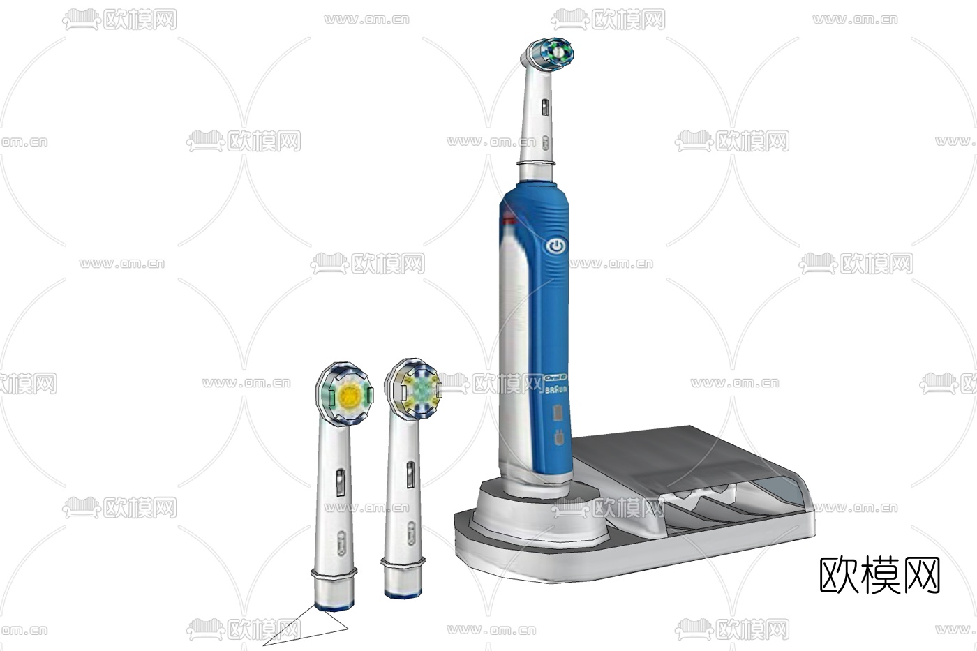 现代电动牙刷免费su模型下载