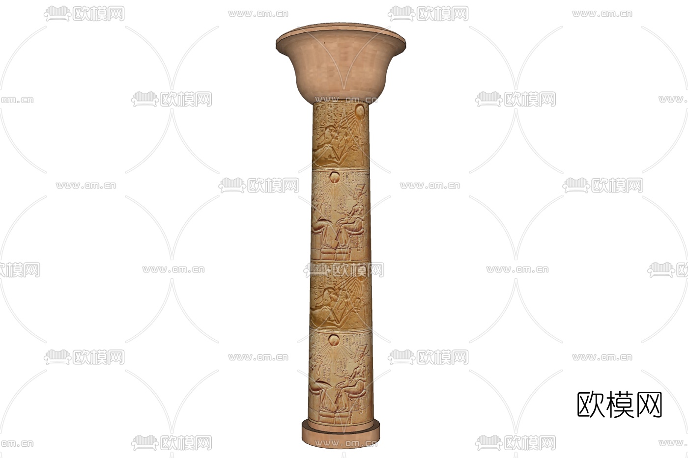 欧式罗马柱免费su模型下载