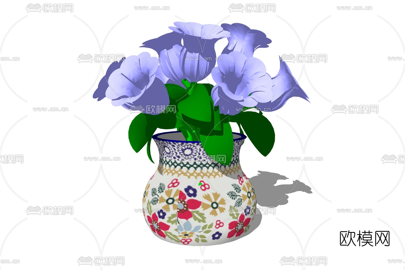 现代花瓶花卉免费su模型
