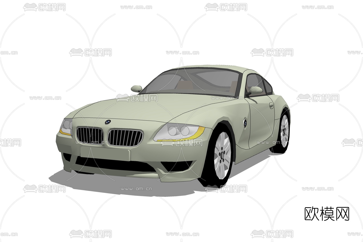 现代跑车免费su模型下载