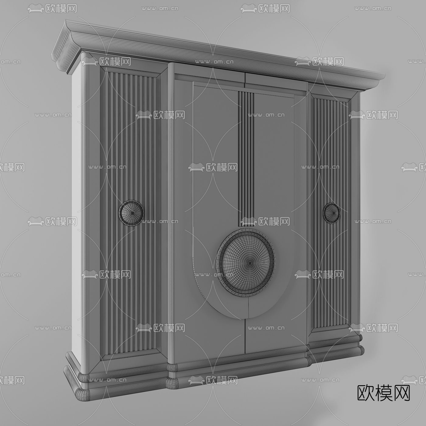 后现代衣柜免费3d模型下载（渲染图3）