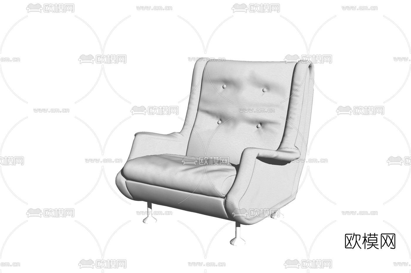 现代懒人沙发su模型下载
