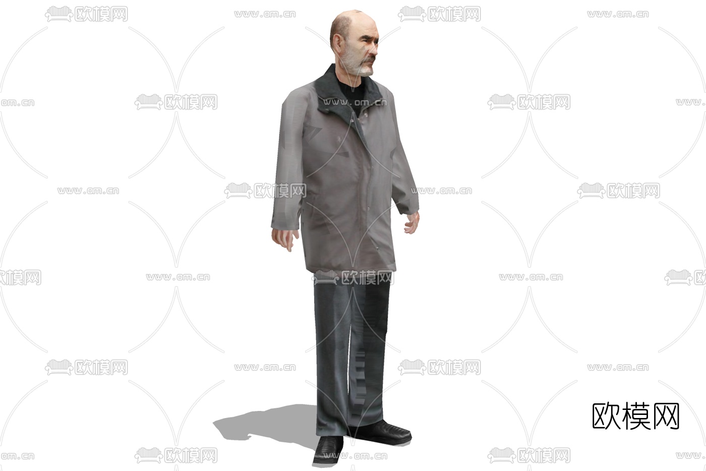现代站姿男性免费su模型