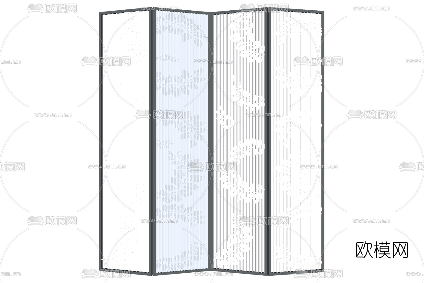 现代屏风免费su模型下载