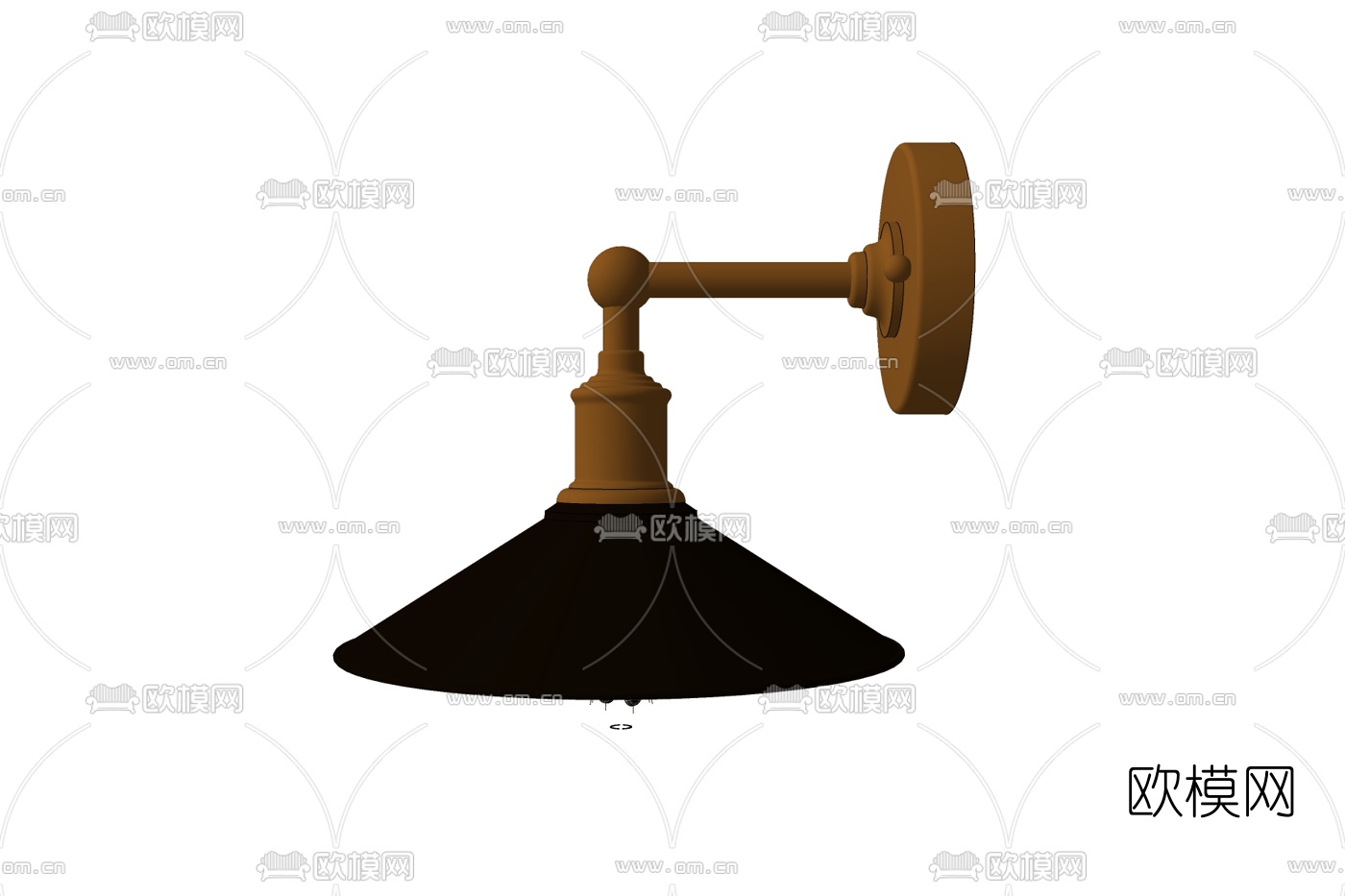 现代金属壁灯免费su模型下载