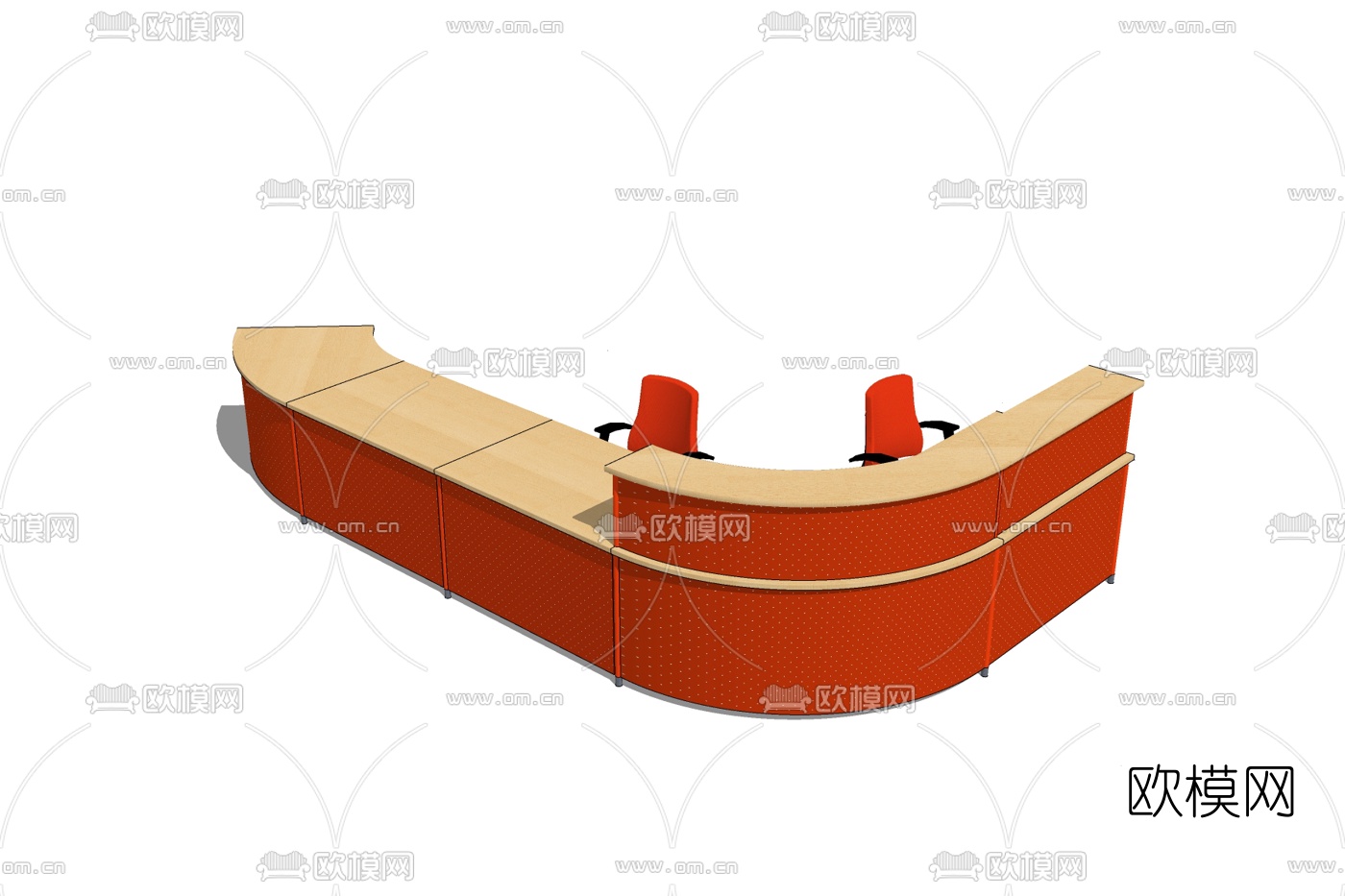 现代前台免费su模型下载