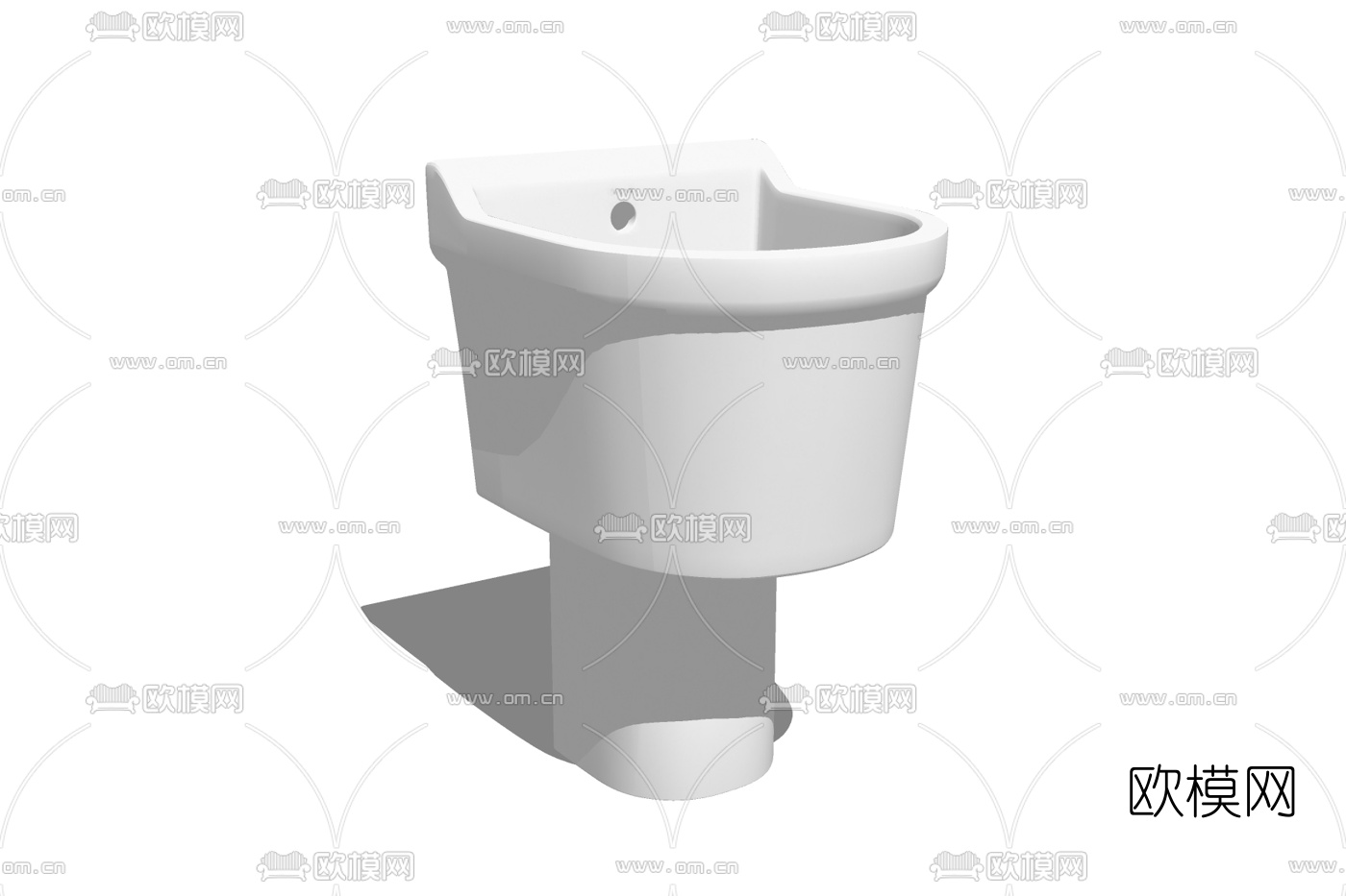 现代陶瓷便器免费su模型下载