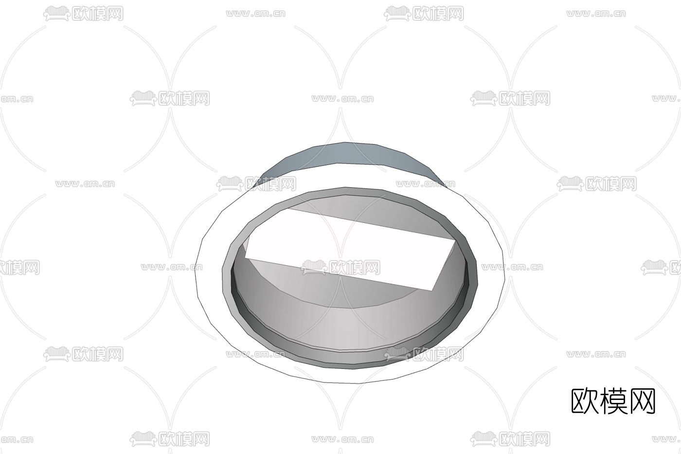 现代筒灯免费su模型下载