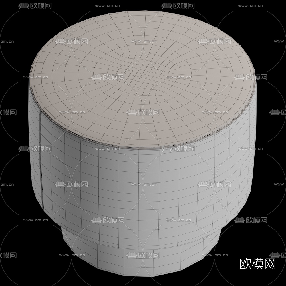 现代圆形凳子3d模型