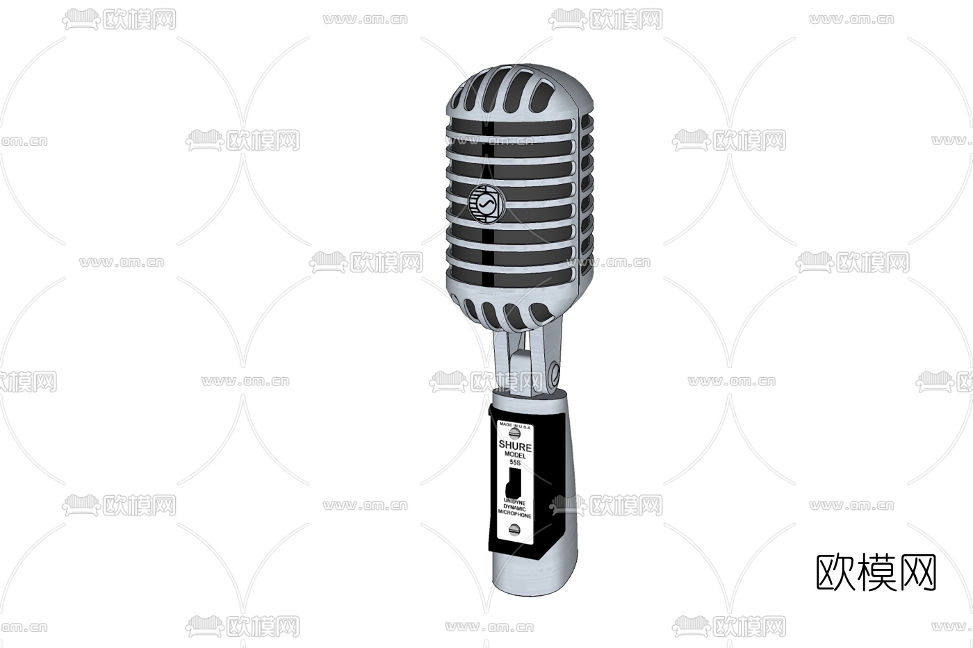 现代麦克风免费su模型下载