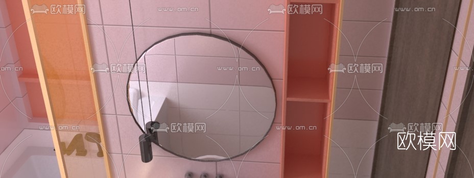 现代卫生间浴室免费3d模型