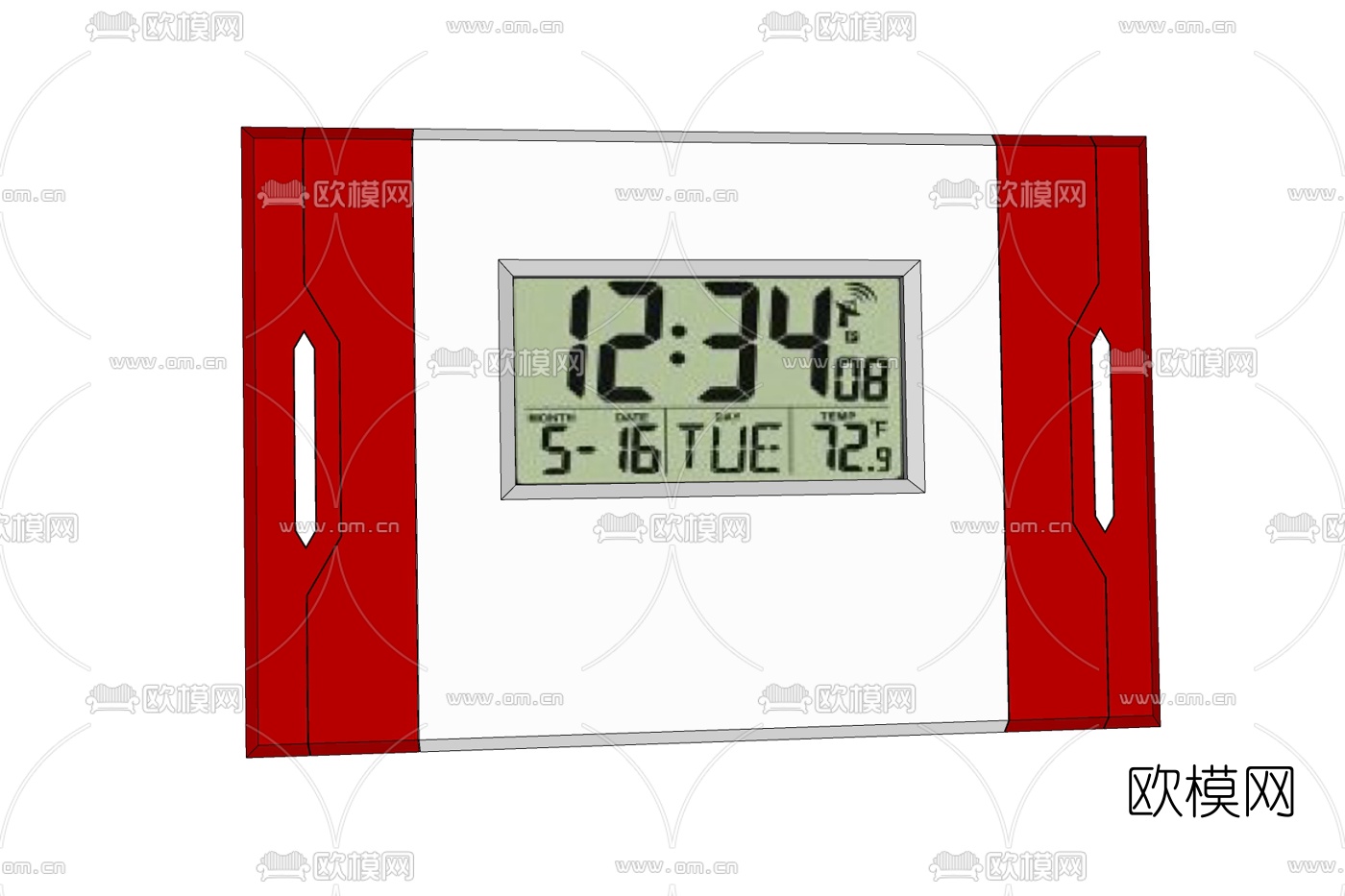 现代闹钟电子钟免费su模型下载