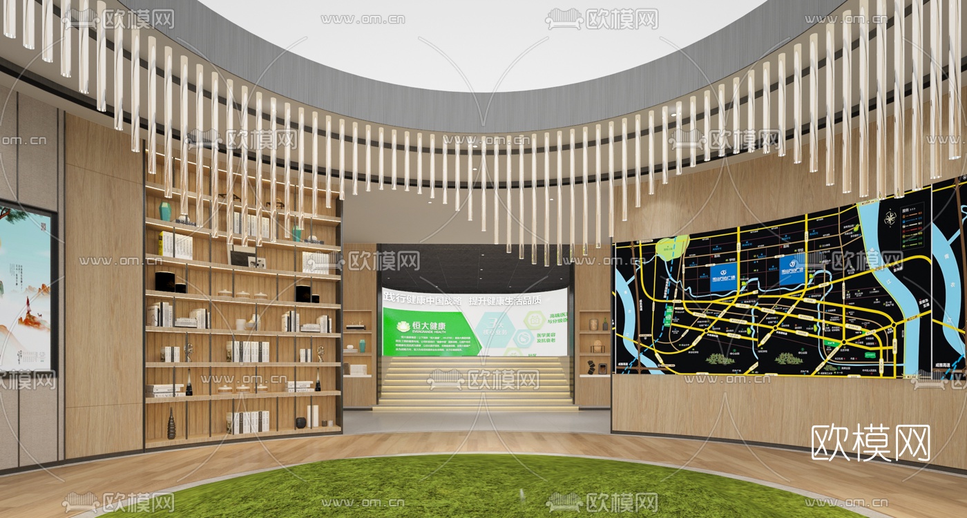现代商业展厅3d模型