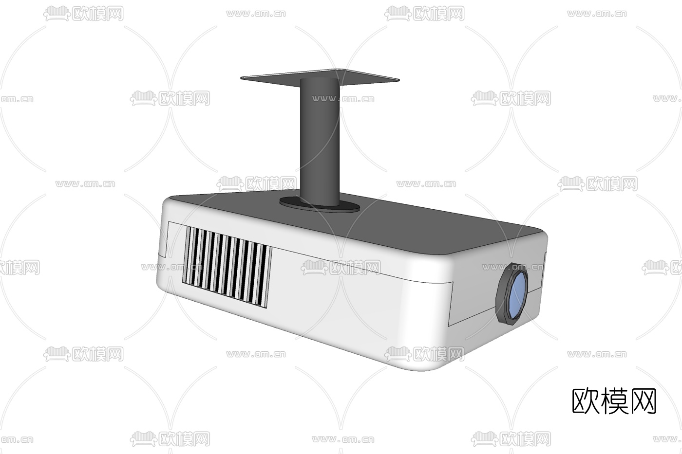 现代投影仪免费su模型下载