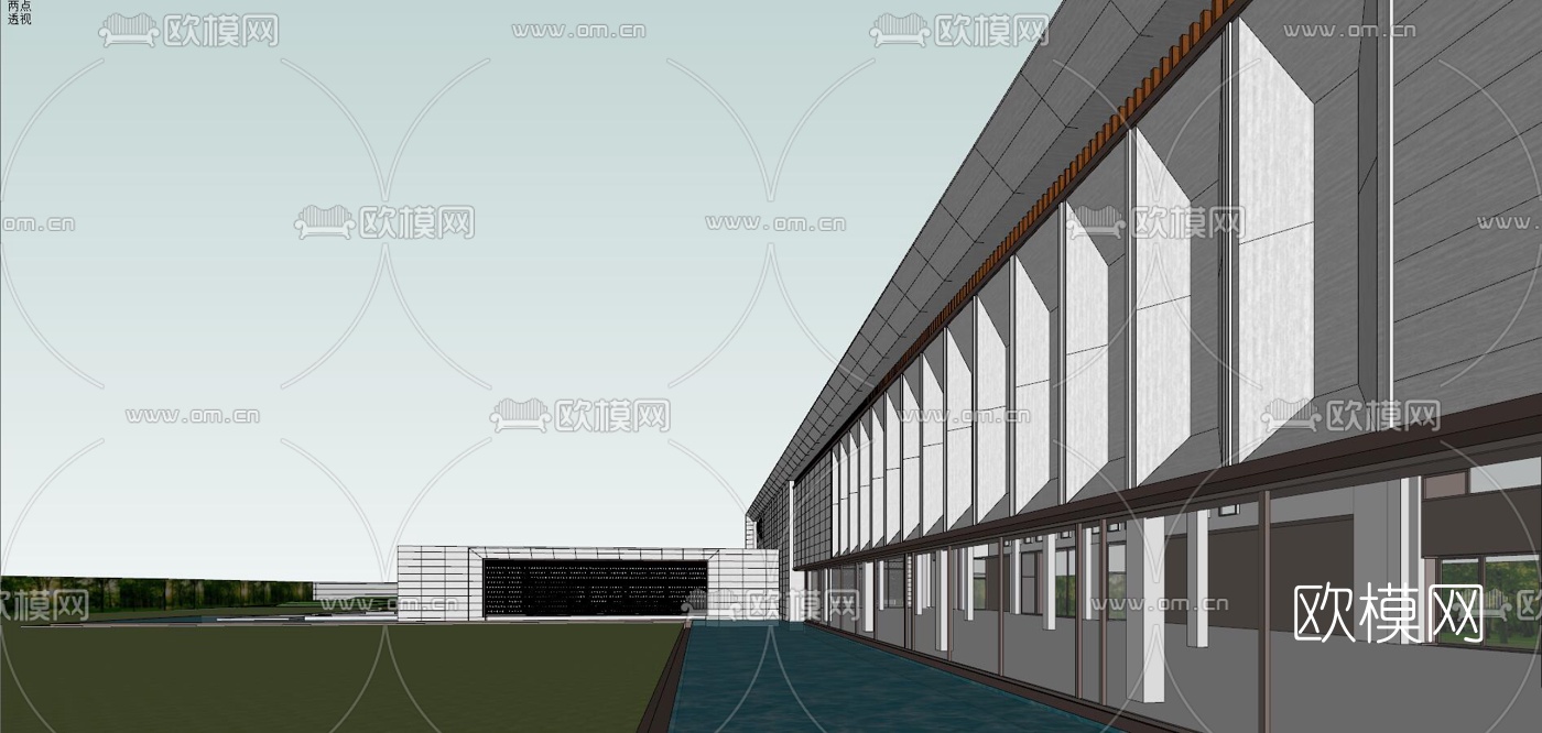 现代售楼处su模型下载（渲染图7）