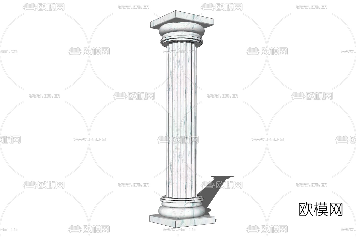 欧式石膏罗马柱免费su模型下载