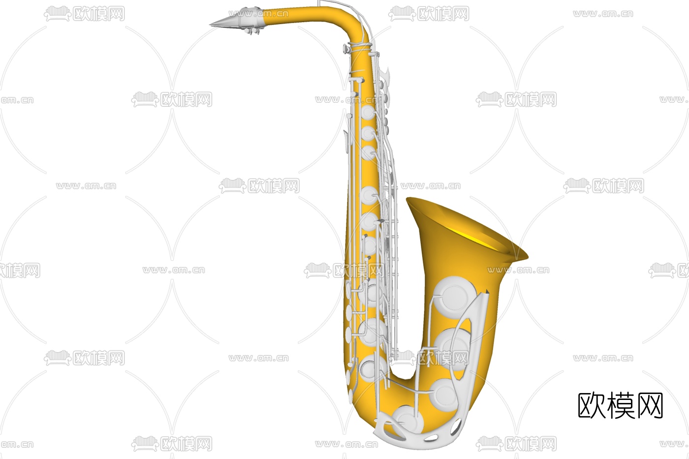 欧式萨克斯免费su模型下载
