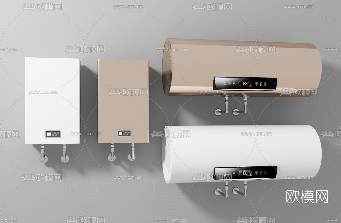 现代热水器3d模型