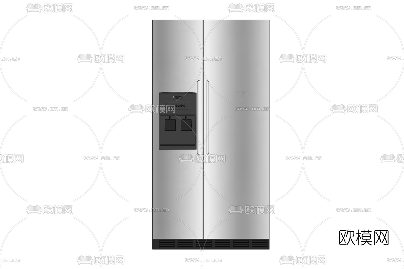 现代冰箱免费su模型下载