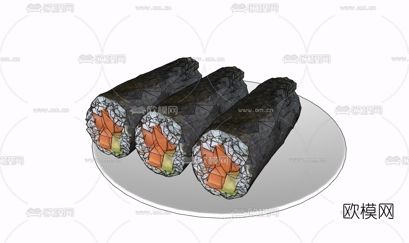 日式寿司免费su模型