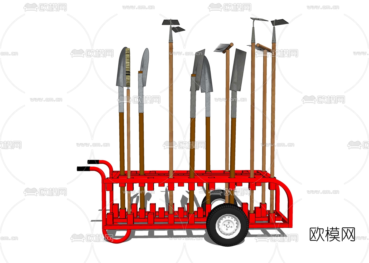 现代农具免费su模型下载