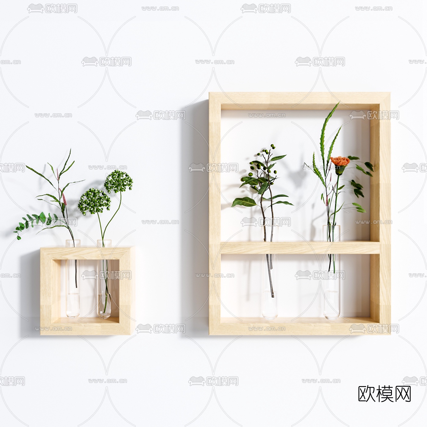 北欧植物挂件3d模型下载（渲染图2）