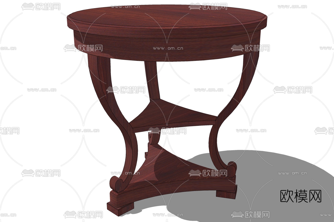 简欧圆几免费su模型