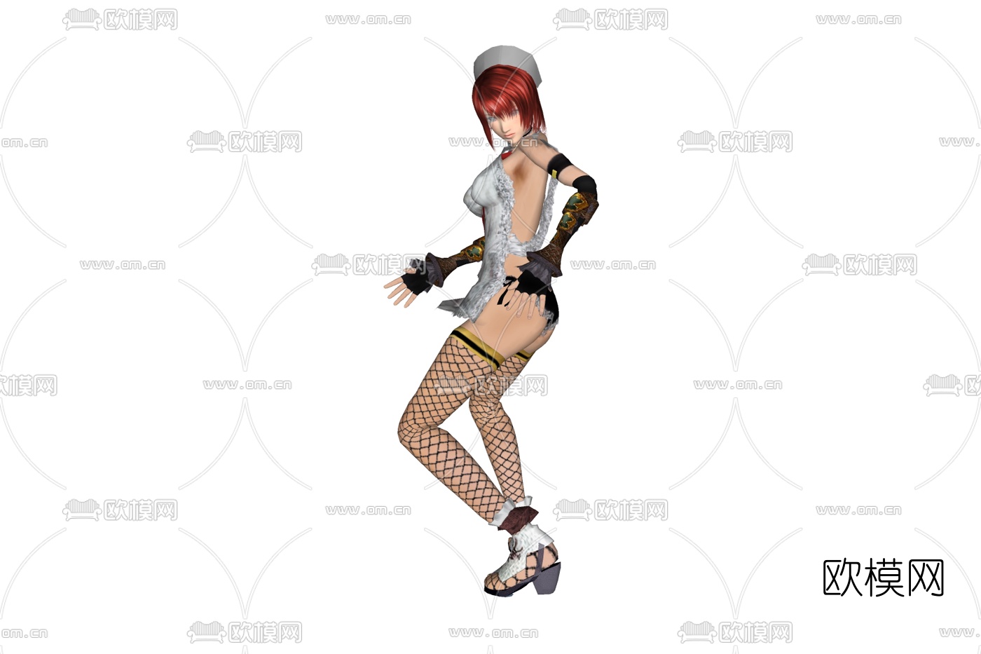 现代半蹲女人免费su模型下载