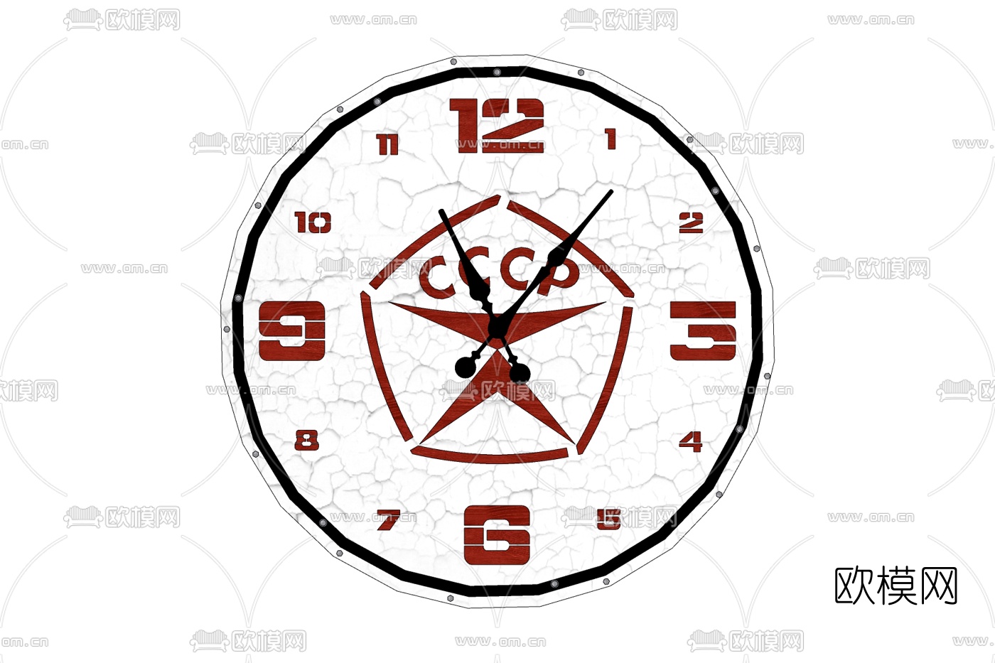 现代挂钟免费su模型下载